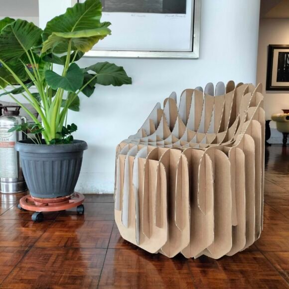 Silla Mau – Mobiliario de Cartón para Eventos - Imagen 5
