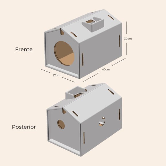 casa de carton para gatos