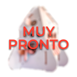 a white triangular object with red text